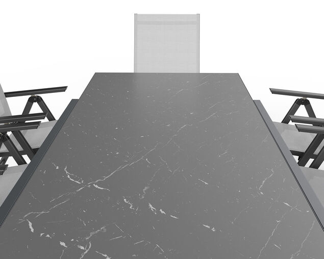 Frankie-Sinta 13 Piece Extension Dining Setting (Gunmetal Grey), , hi-res