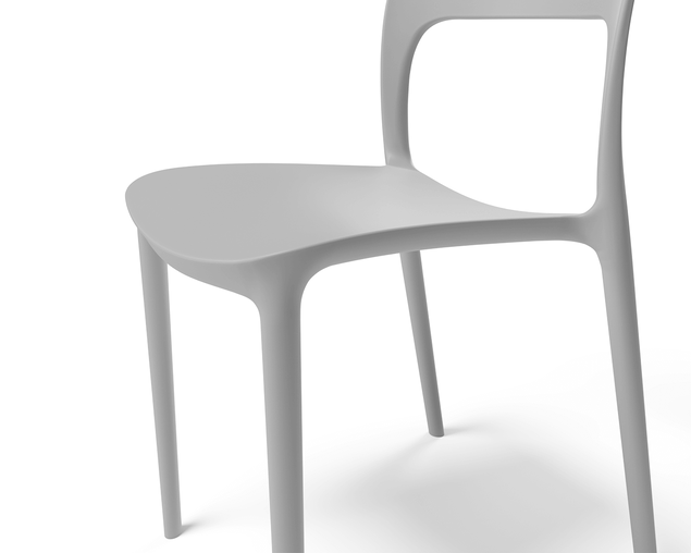 Riley Dining Chair - White, White, hi-res