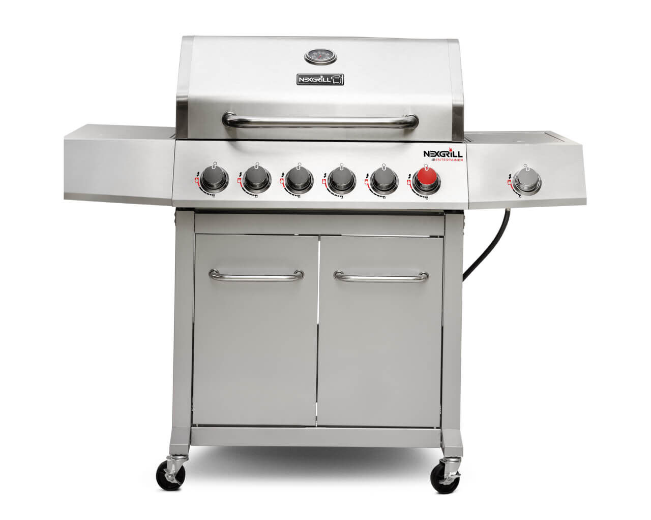 Buy Nexgrill Entertainer 6 Burner BBQ with Sear Zone and Side Burner at Barbeques Galore