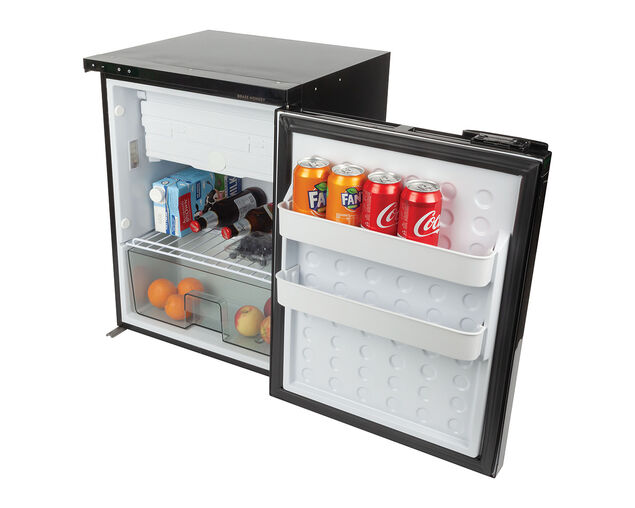 Brass Monkey Single Door Caravan Fridge with Removable Freezer Zone - 65L, , hi-res