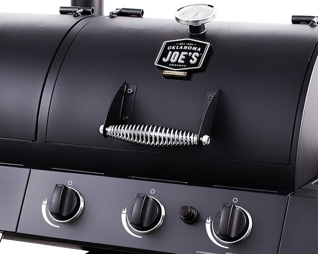Oklahoma Joe’s Longhorn Combo Charcoal/Gas Smoker & Grill, , hi-res