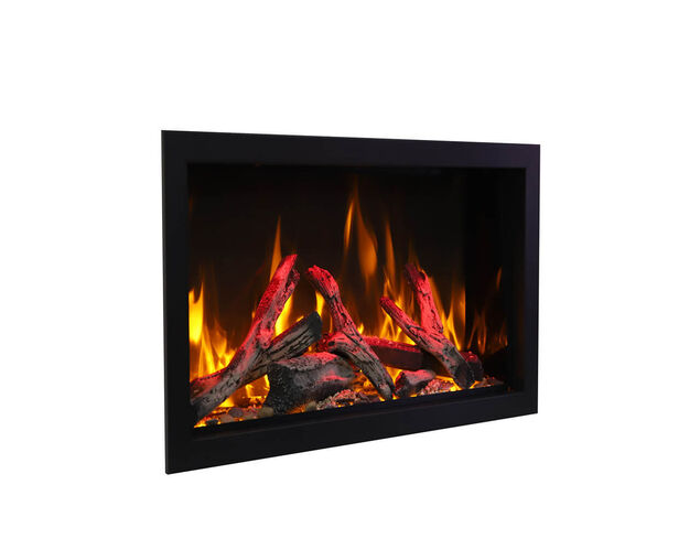 Amantii Smart 50″ Wide – Deep Indoor or Outdoor Electric Built-in only with Black Steel Surround, , hi-res