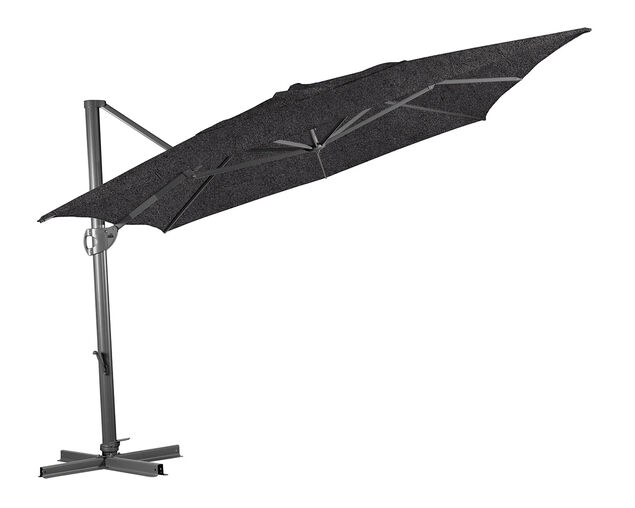Augusta 4x3m Rectangular Cantilever Umbrella - Charcoal, , hi-res image number null