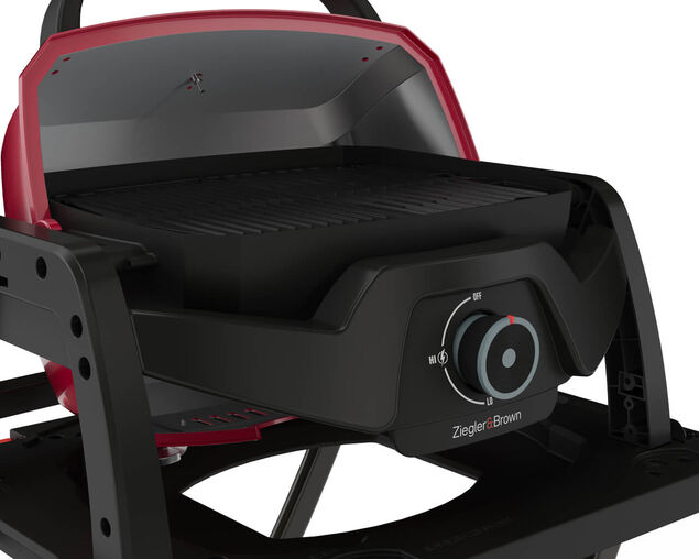 Ziggy Elite Nomad Single Burner Flame Failure BBQ plus Cart Bundle - Chilli Red, , hi-res