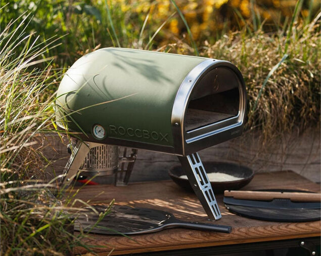 Gozney Roccbox Portable Pizza Oven - Black / Grey / Olive, , hi-res