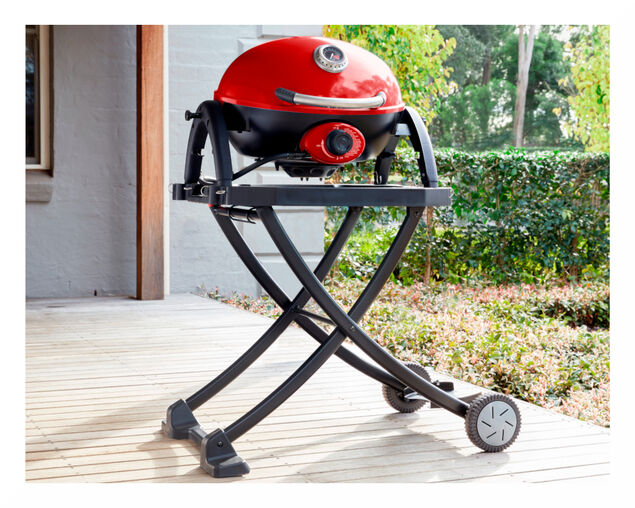 Ziggy Classic Single Burner Portable Grill LPG BBQ Plus Folding Cart Bundle, , hi-res