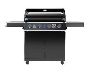 Beefmaster Premium T-Series 4 Burner BBQ on Classic Cart with Folding Shelves