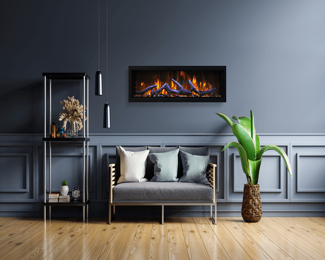Amantii Smart 50″ Wide – Deep Indoor or Outdoor Electric Built-in only with Black Steel Surround, , hi-res