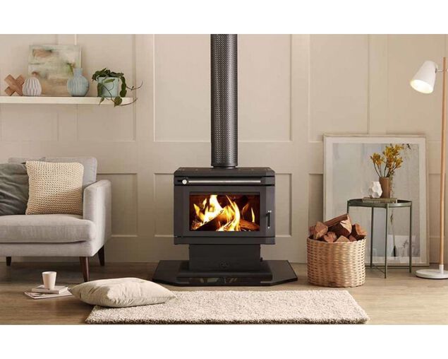 Buy Saxon Blackwood Freestanding Wood Heater at Barbeques Galore.