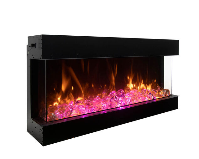 Amantii Smart 72" 3 sided glass electric fireplace Built-in only, , hi-res