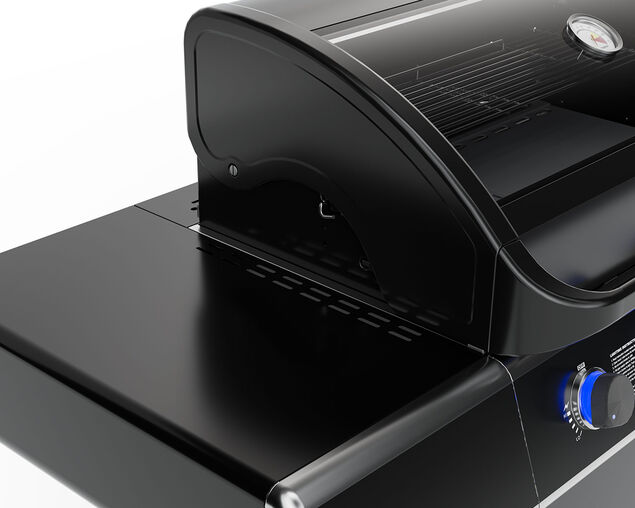 Premium Beefmaster T-Series 4 Burner BBQ on Classic Cart with Stainless Steel Side Burner, , hi-res