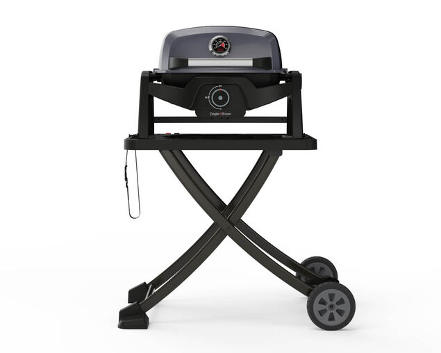 Ziggy Elite Nomad Single Burner Flame Failure BBQ plus Cart Bundle - Gunmetal Grey, , hi-res
