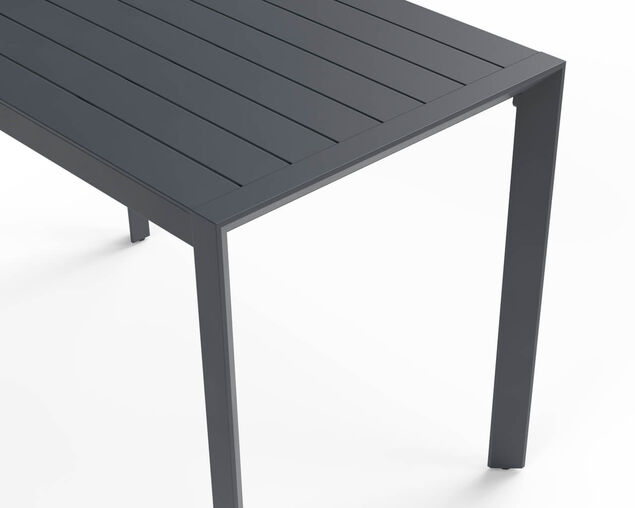 Jette Bar Table 145cm (Gunmetal Grey), Gunmetal Grey, hi-res