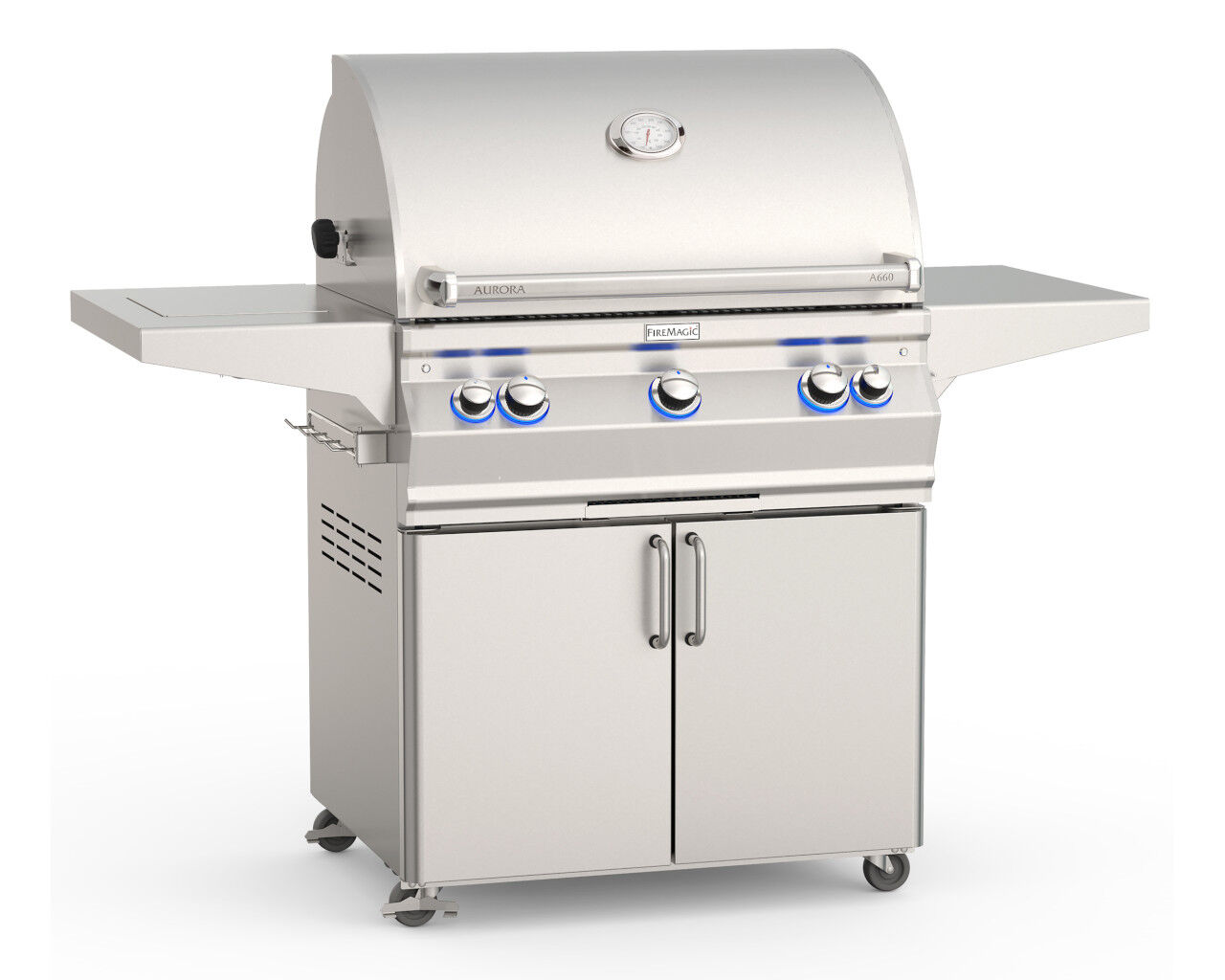 Bbq with rotisserie top burner