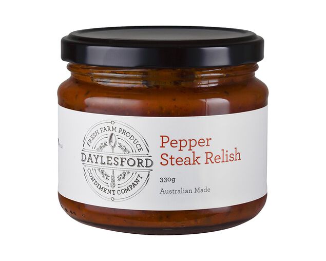 Daylesford Cond. Co Pepper Steak Relish 330G, , hi-res image number null