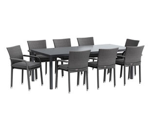 Avalon-Boston 9 Piece Dining Setting