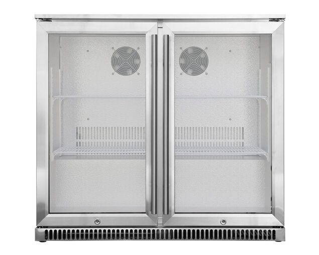 Ziegler & Brown Outdoor Bar Fridge - 2 Door Triple Glazed, , hi-res