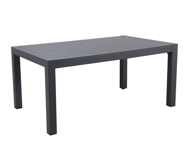 Jette 5 Piece Outdoor Low Dining Setting with 1 Three-Seat Lounge, 2 Single-Seat Lounges, 1 Table and 1 Bench - Gunmetal Grey, Gunmetal Grey, hi-res