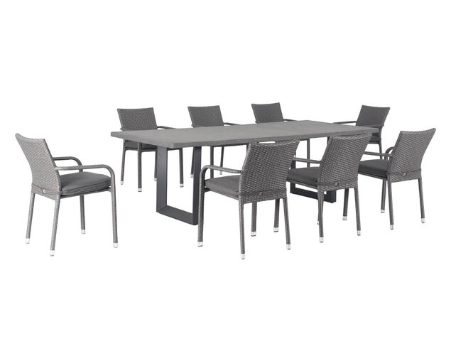 Avalon 9 Piece Outdoor Dining Setting, , hi-res image number null