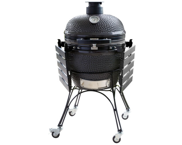 Firehawk Stringybark Kamado Ceramic Charcoal BBQ 56cm (22") - Grey, , hi-res