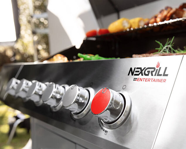 Nexgrill Entertainer 6 Burner BBQ with Sear Zone and Side Burner, , hi-res