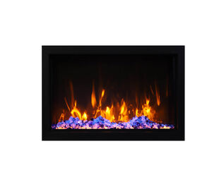 Amantii Smart 60″ Wide – Deep Indoor or Outdoor Electric Built-in only with Black Steel Surround