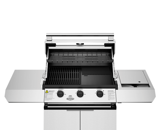 BeefEater 1200 Series 3 Burner BBQ & Trolley - Stainless Steel, Stainless Steel, hi-res