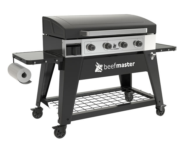 Beefmaster Griddle 4 Burner Flat Top BBQ on Cart, , hi-res image number null
