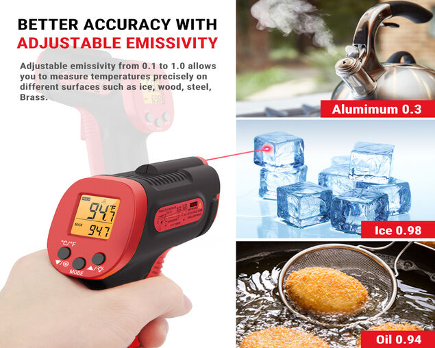ThermoPro TP30 Laser Digital Infrared  Meat Thermometer Gun, , hi-res