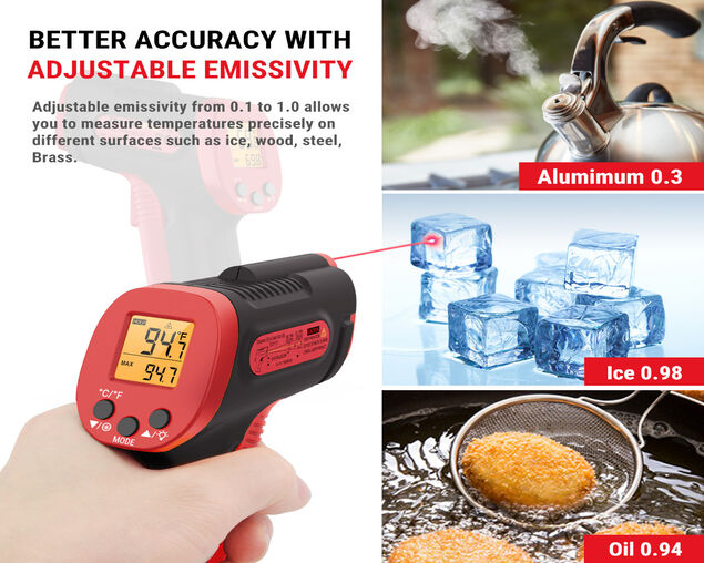 ThermoPro TP30 Laser Digital Infrared  Meat Thermometer Gun, , hi-res
