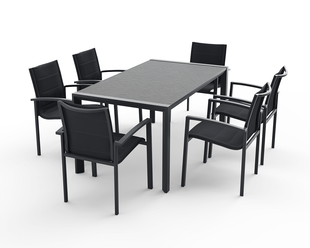 Boston-Eden 7 Piece Dining Setting,  Boston-Eden 7 Piece Dining Setting