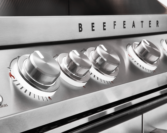 BeefEater 7000 Premium 5 Burner Flame Failure BBQ on Side Burner Cart, , hi-res