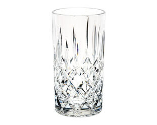 D-Still Unbreakable Polycarbonate Diamond Cut Highball Glass 415ml - 4 Pack