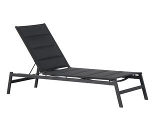 Boston Padded Sunlounge (Black)