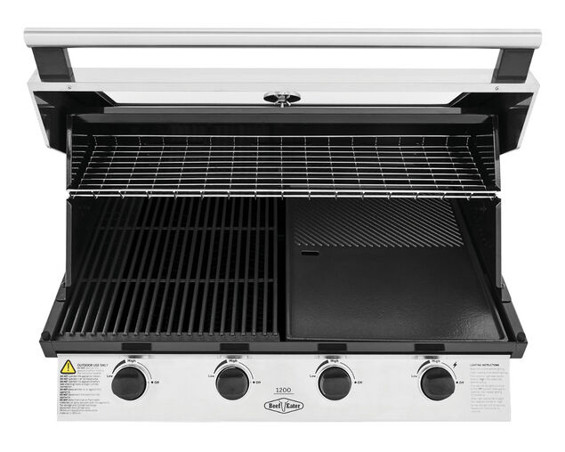 BeefEater 1200 Series 4 Burner Build In BBQ, , hi-res