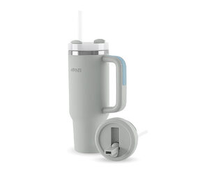 Avanti Hydroquench Insulated Travel Tumbler with Two Lids 1L - Grey Mist