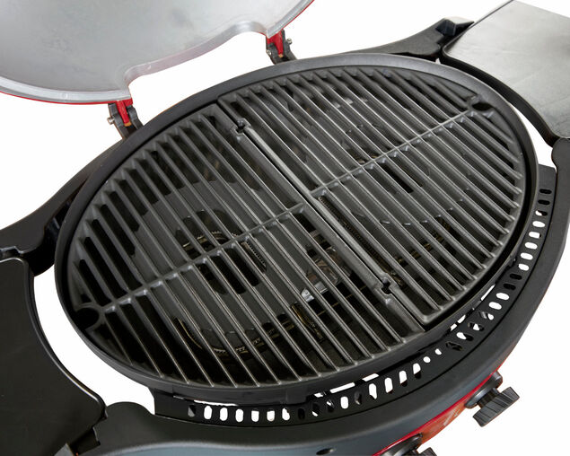 Ziggy Classic Twin Grill LPG BBQ Plus Folding Cart Bundle - Grey, Gunmetal Grey, hi-res