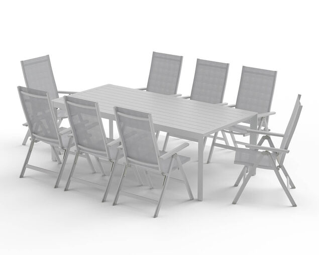 Frankie-Jette 9 Piece Dining Setting - Bone, , hi-res image number null