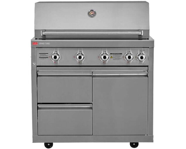 Ziegler & Brown Grand Turbo 4 Burner Roll-In on Cart  L2-SERIES, , hi-res
