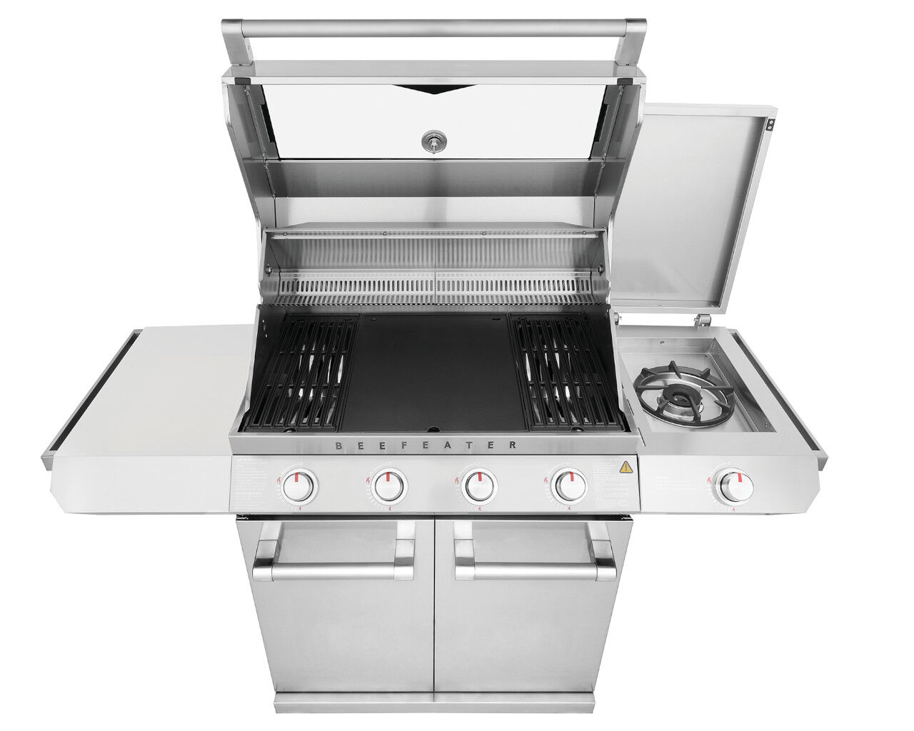 4 burner bbq top with side burner
