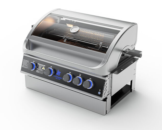 Deluxe Beefmaster T-Series 4 Burner Build-In BBQ, , hi-res