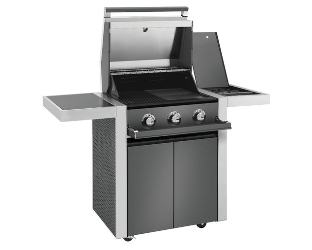 BeefEater 1700 Series - 3 Burner BBQ With Side Burner, , hi-res