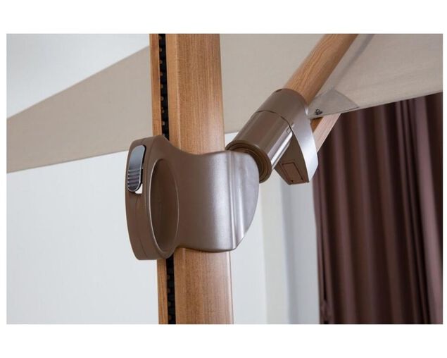 Buy Naples 3x3m Square Cantilever Umbrella Natural at Barbeques Galore.