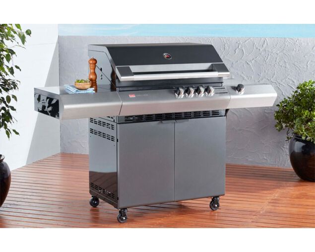 Ziegler & Brown Turbo Classic 4 Burner on Side Burner Cart, , hi-res