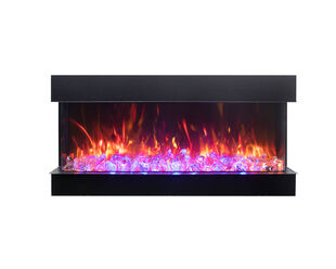 Amantii Smart 72" 3 sided glass electric fireplace Built-in only