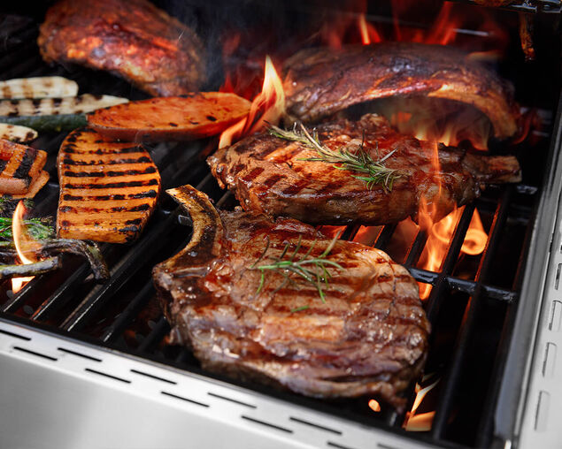 Nexgrill Entertainer 6 Burner BBQ with Sear Zone and Side Burner, , hi-res