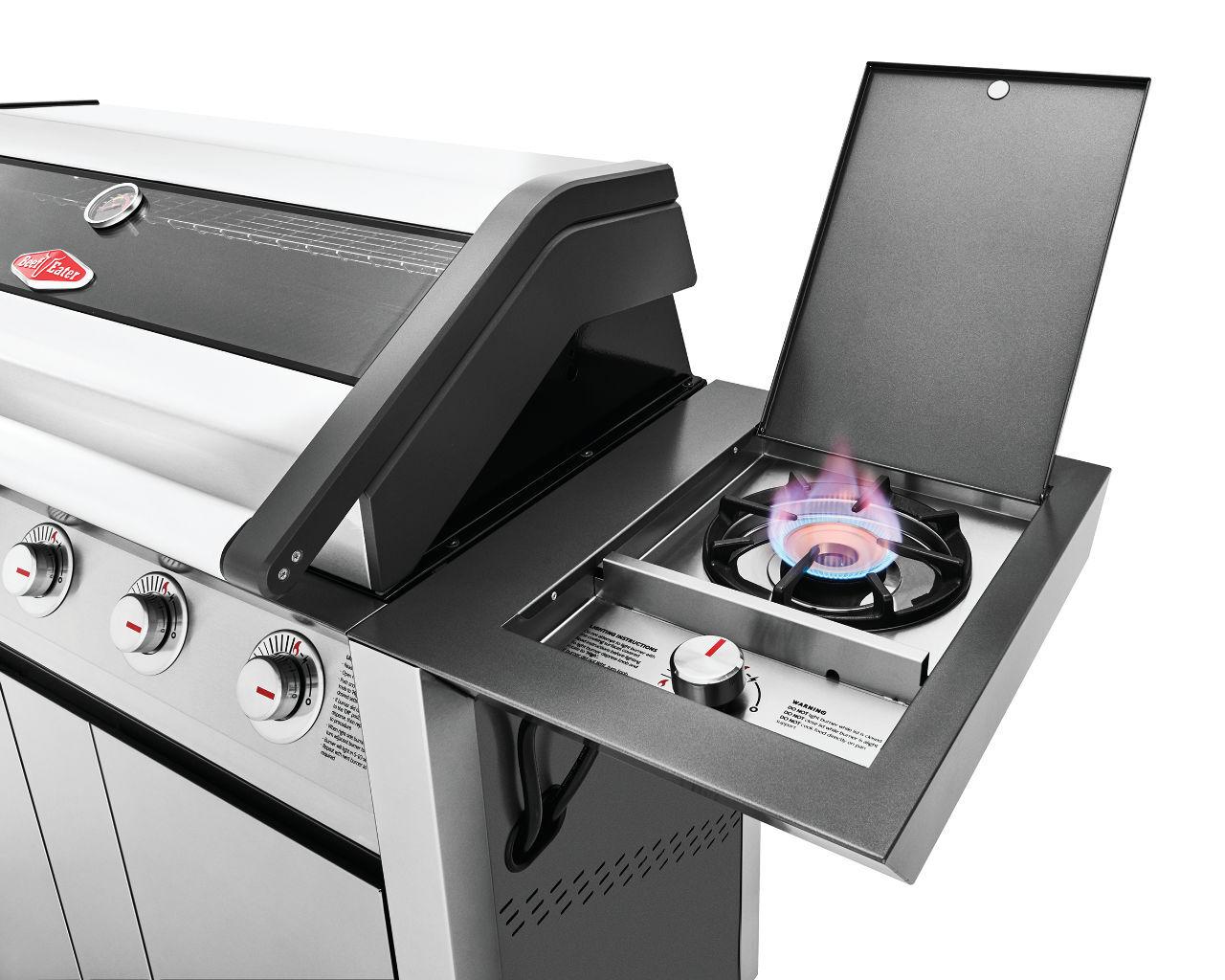 Buy BeefEater 1600 Series 5 Burner Stainless Steel BBQ With Side Burner Silver at Barbeques Galore