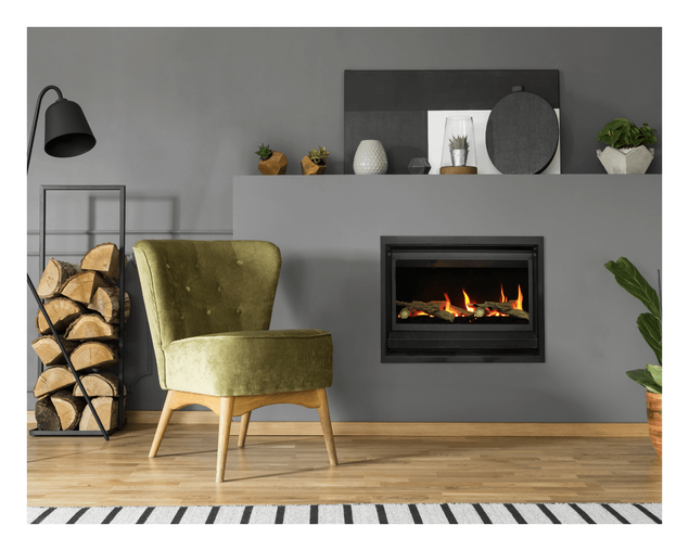Indoor gas heater clearance