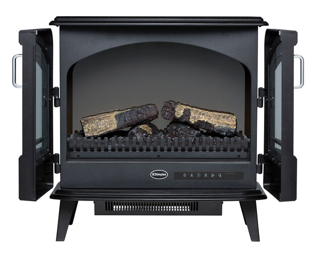 Dimpex Leckford 2kW Optiflame Portable Electric Fire, , hi-res