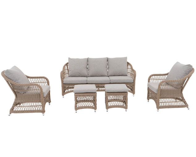 Kalbarri 6 Piece Low Dining Setting, , hi-res